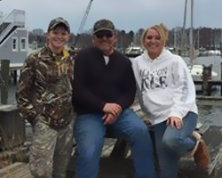 Mason, Tom and Amanda Hallock